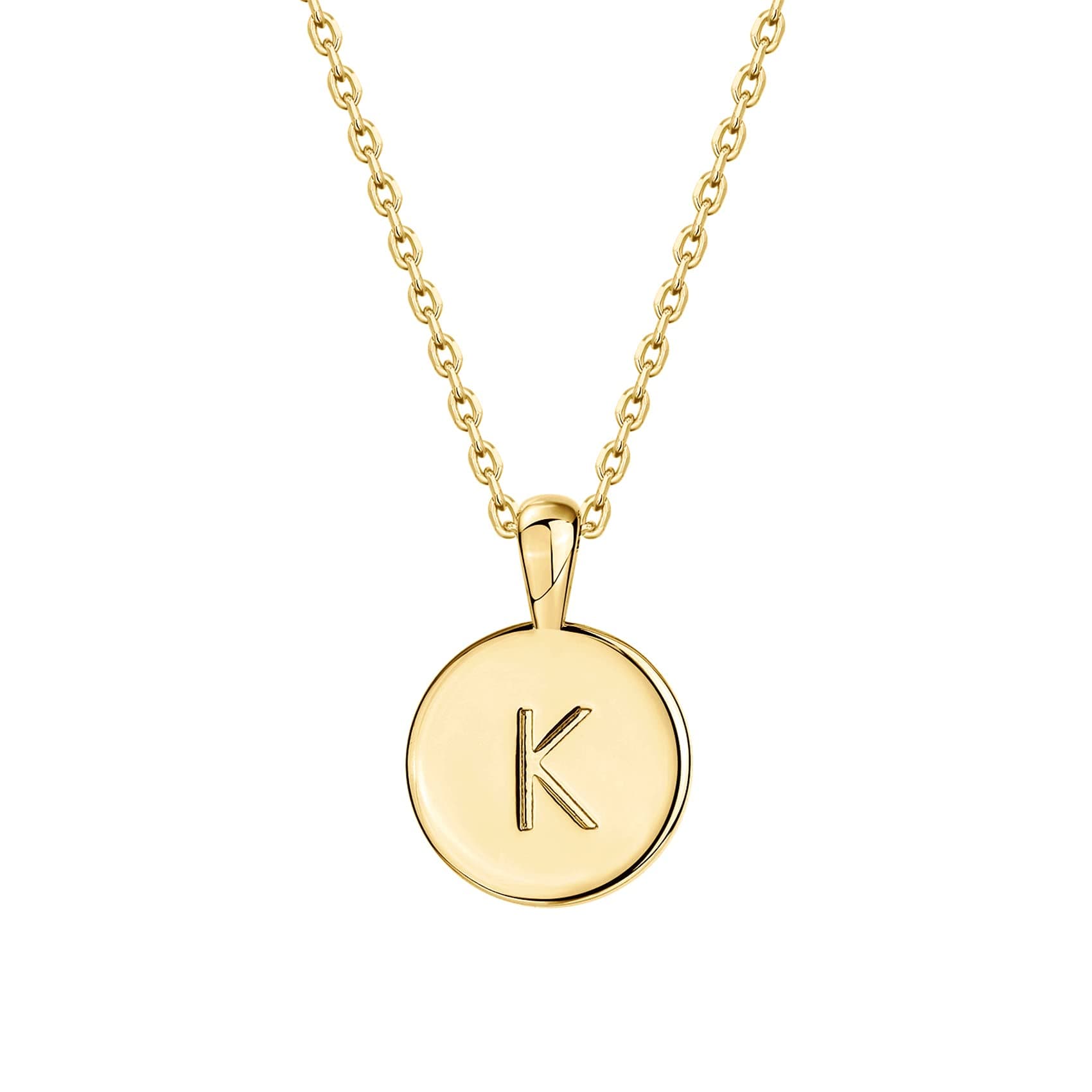 PavoI 14K Gold Plated Initial Letter Necklace for Women