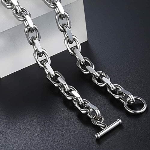 Trendsmax Stainless Steel Necklace - 18-26 inch Rolo Link Chain