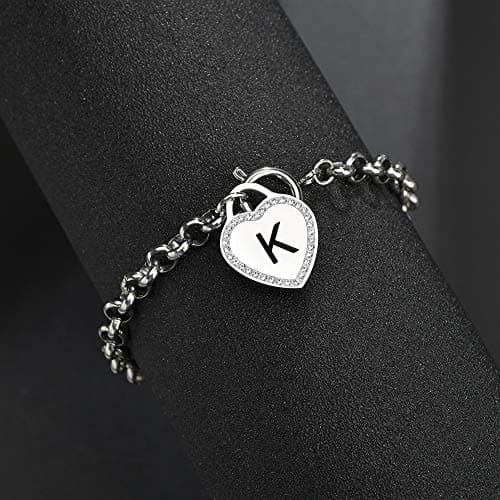 CaleesLLC Personalized Letter A to Z Charm Anklet for Women