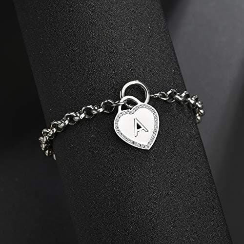 CaleesLLC Personalized Letter Charm Anklet for Women