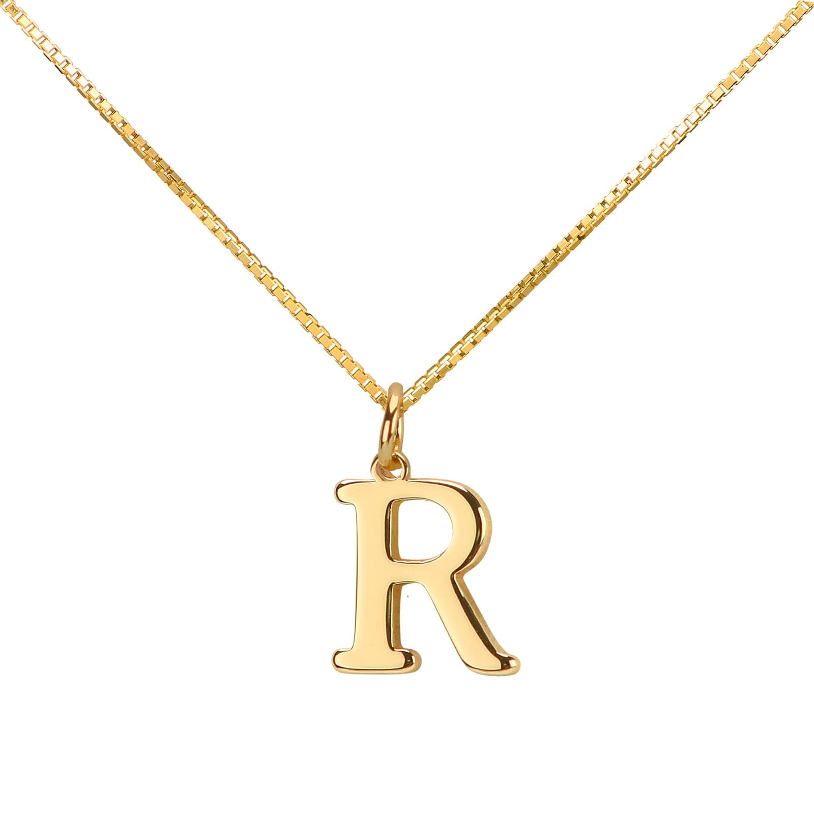 Anourney 14K Gold Initial Choker, Stylish Personalized Letter Necklace for Women