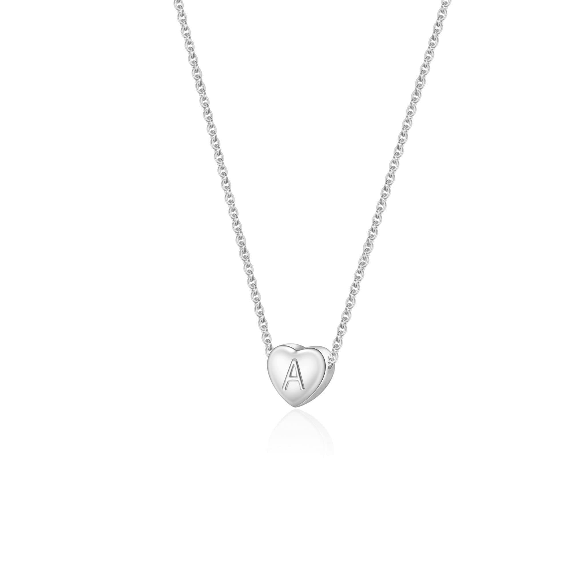 Monily Initial Heart Necklace for Women Gold Plated Choker