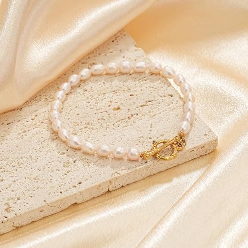 Freshwater Pearl Bracelets for Women Beach Jewelry
Baroque Beaded Bracelets for Women Bride Gifts for Wedding Birthday Anniversary
Pearl Bracelets for Women Freshwater Pearl Jewelry