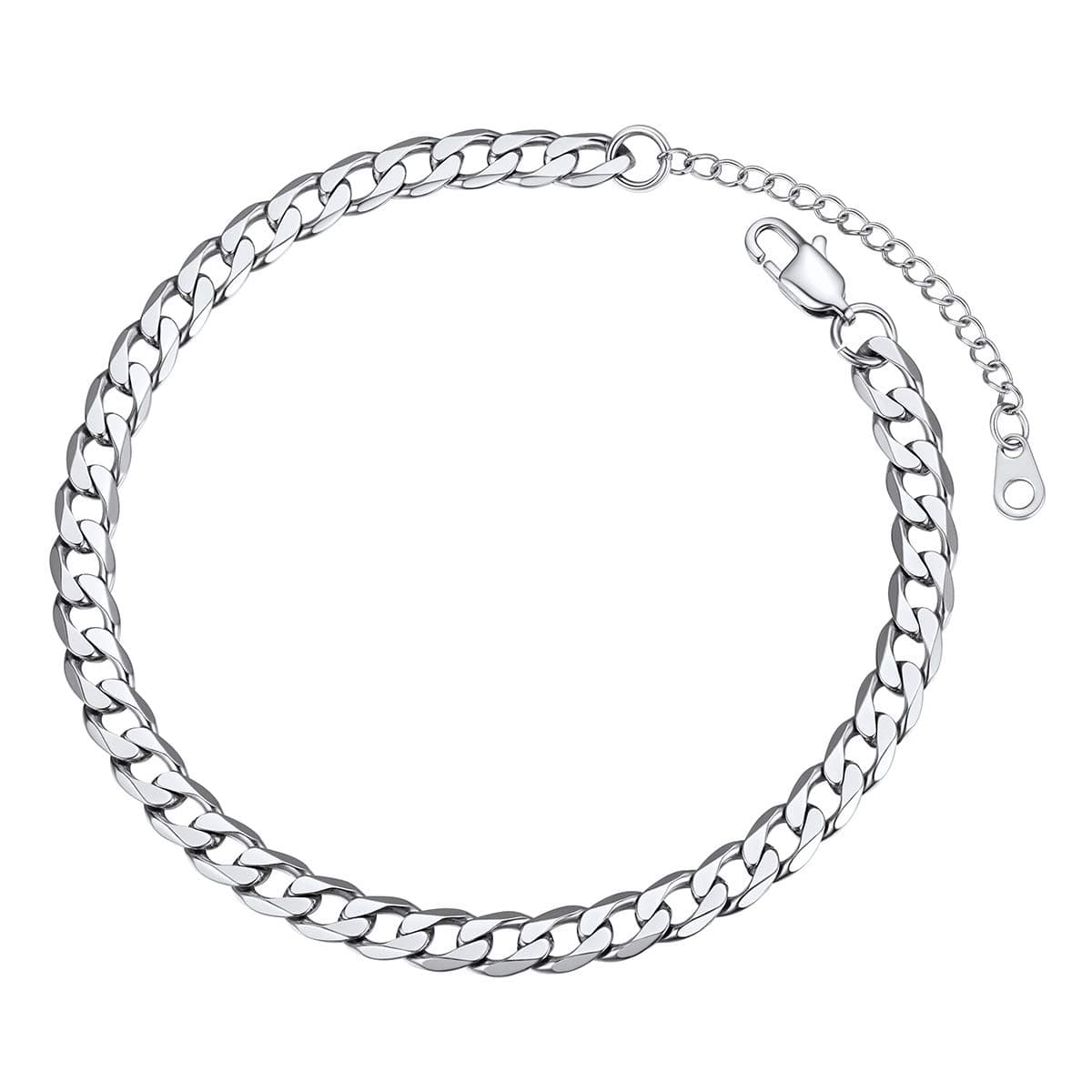 Focalook 14K Gold Plated Plus Size Anklet Jewelry 8.5-10.5" Adjustable