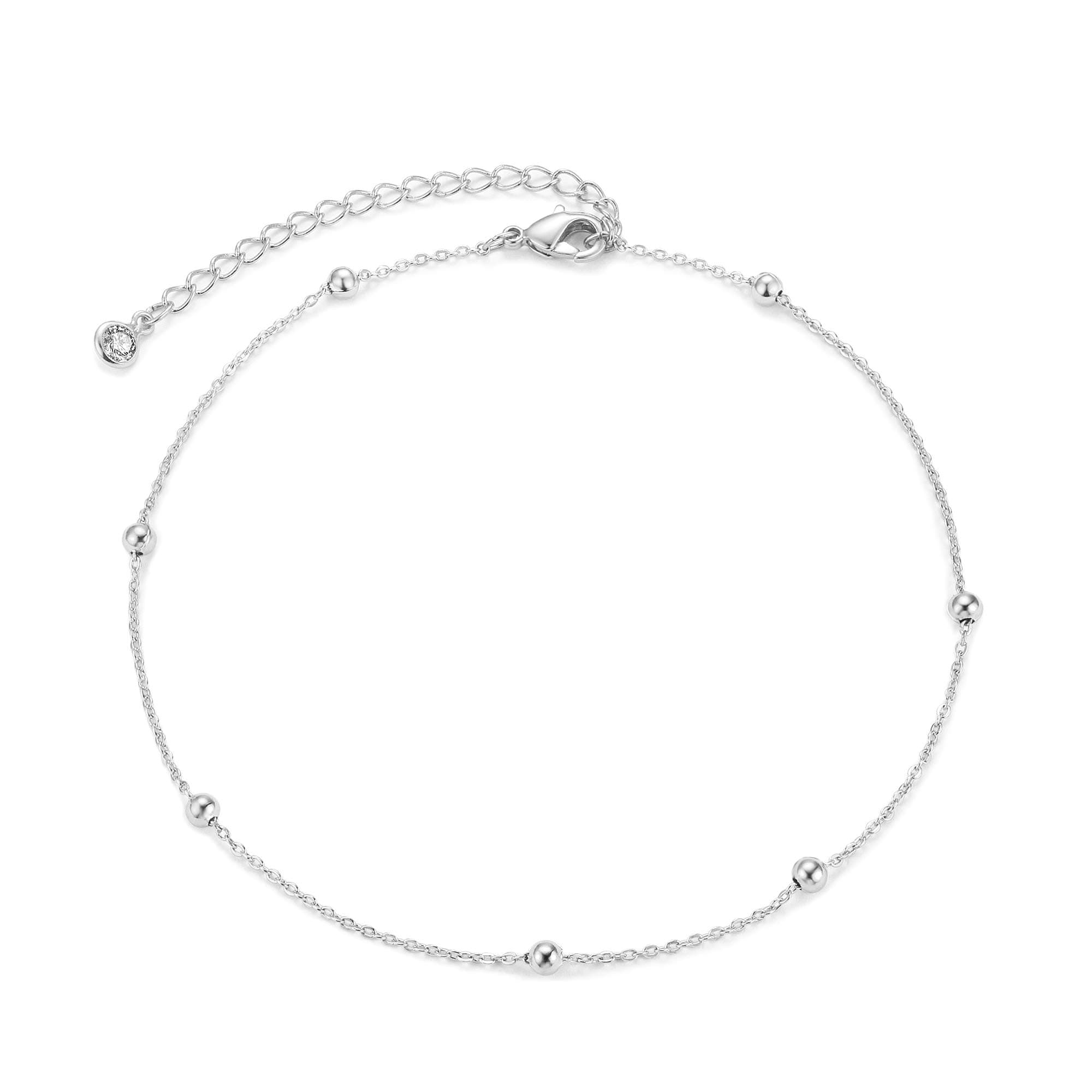MEVECCO Gold Plated Dainty Anklet for Women Boho Beach Jewelry