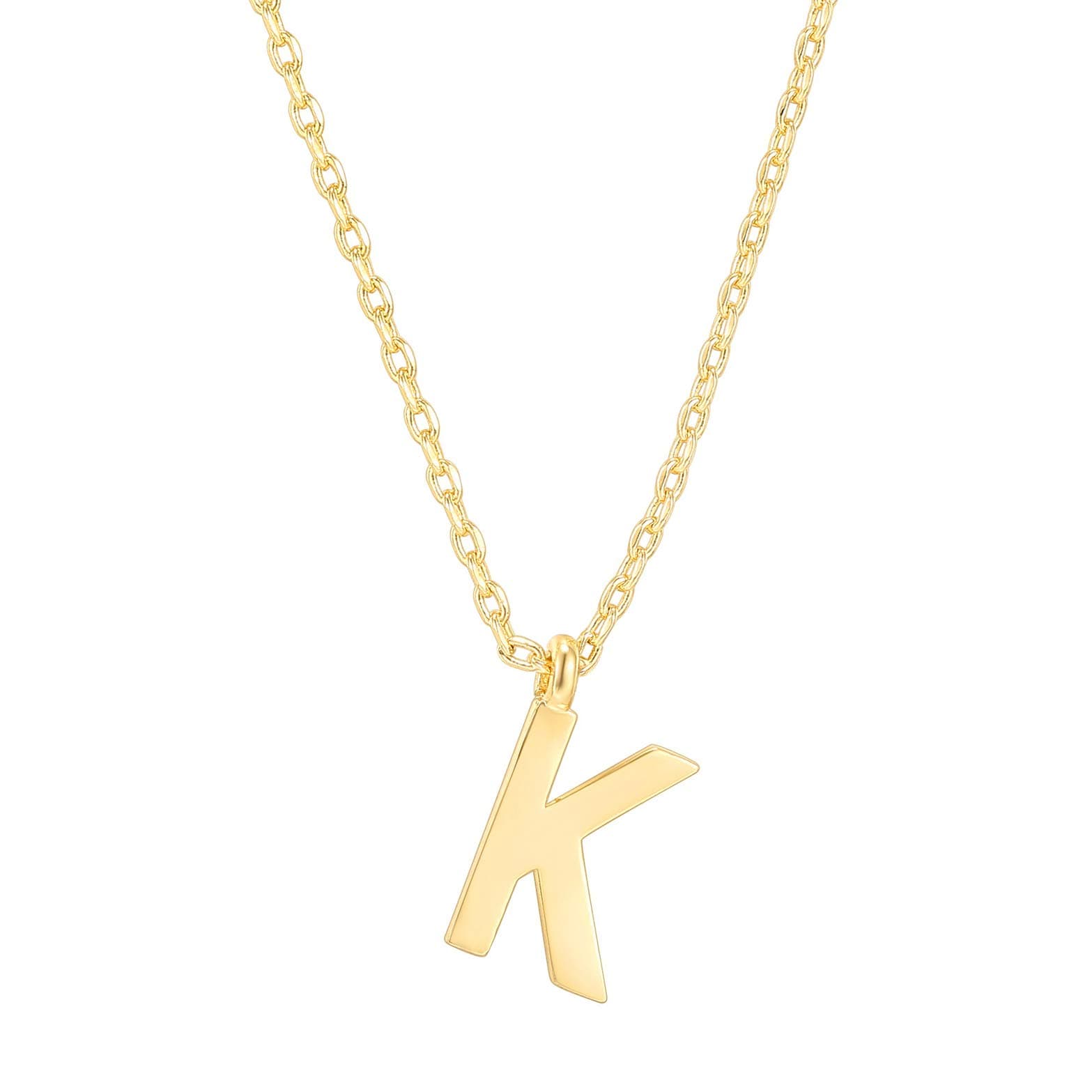 PavoI 14K Gold Plated Initial Necklace for Women