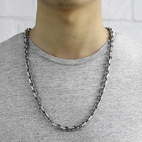 Trendsmax Stainless Steel Necklace - 18-26 inch Rolo Link Chain