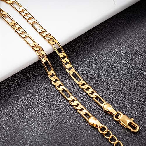 18K Gold & Silver Anklet Bracelets for Women & Men with Custom Initials