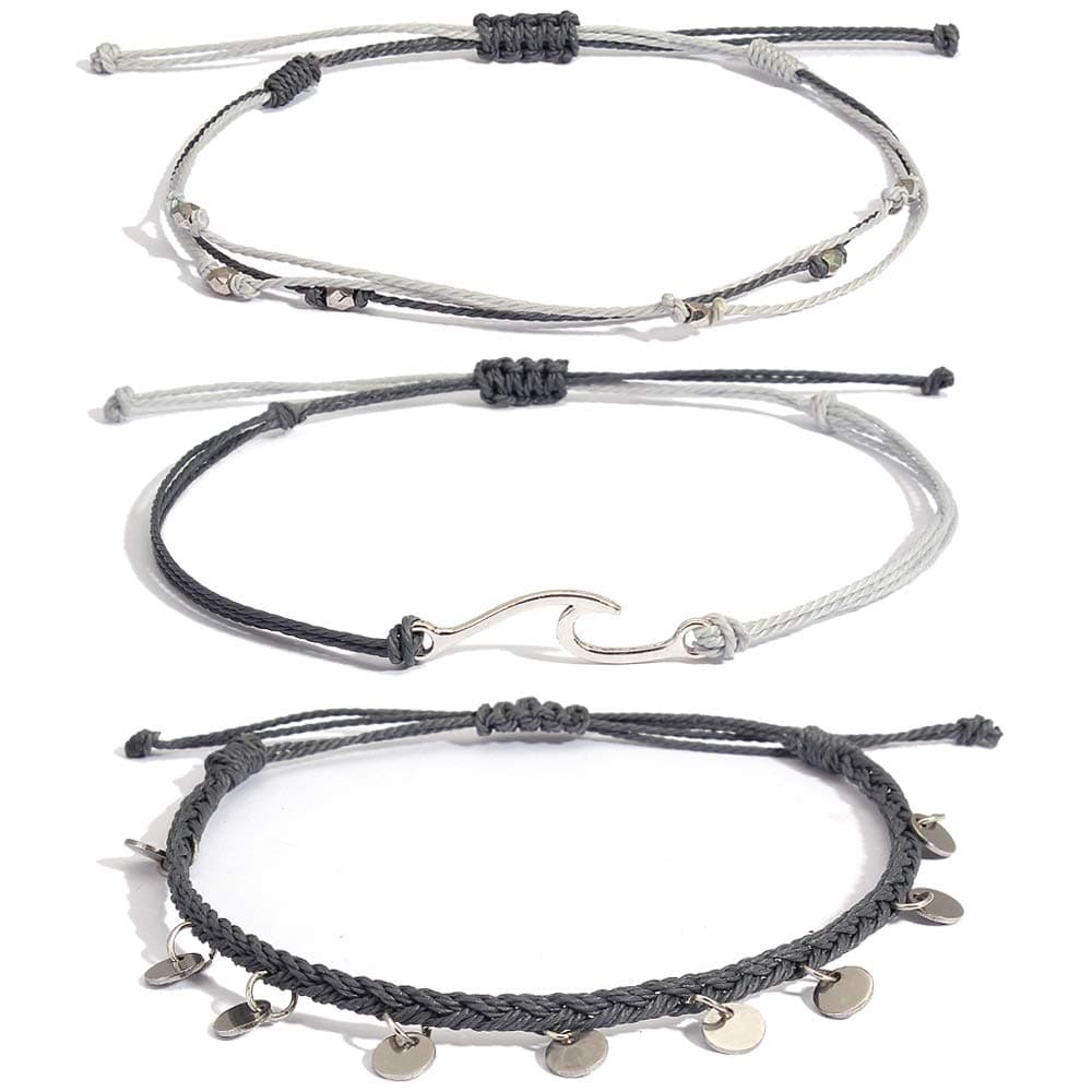 Lynnaneo WaterProof Stainless Steel Coin Anklet Boho Jewelry for Women