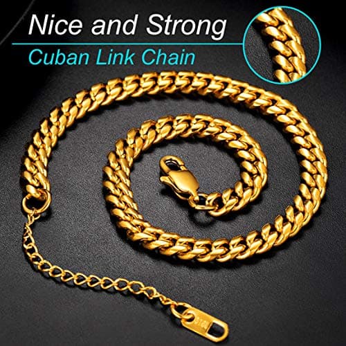 ChainsPro 18K Gold Plated Resizable Anklet Chain - Gift Box Included
