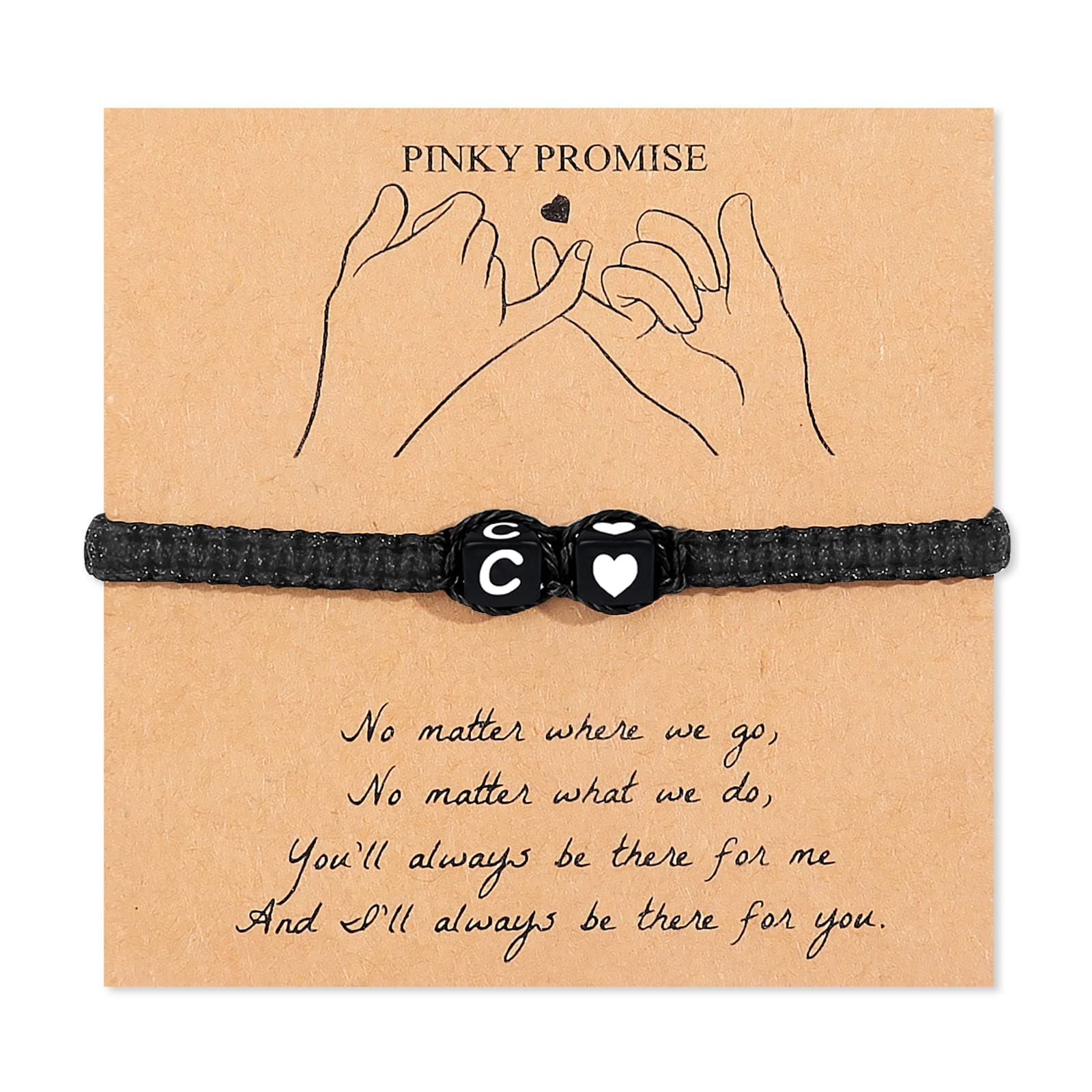 Couples Initial Bracelet for Men & Women: Personalized Gift for Bf & Gf