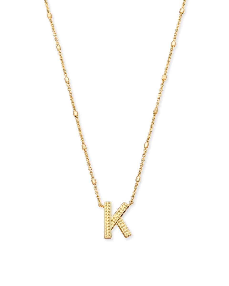 Kendra Scott A-Z Pendant Necklace, 14k Gold-Plated Brass, Women's Jewelry