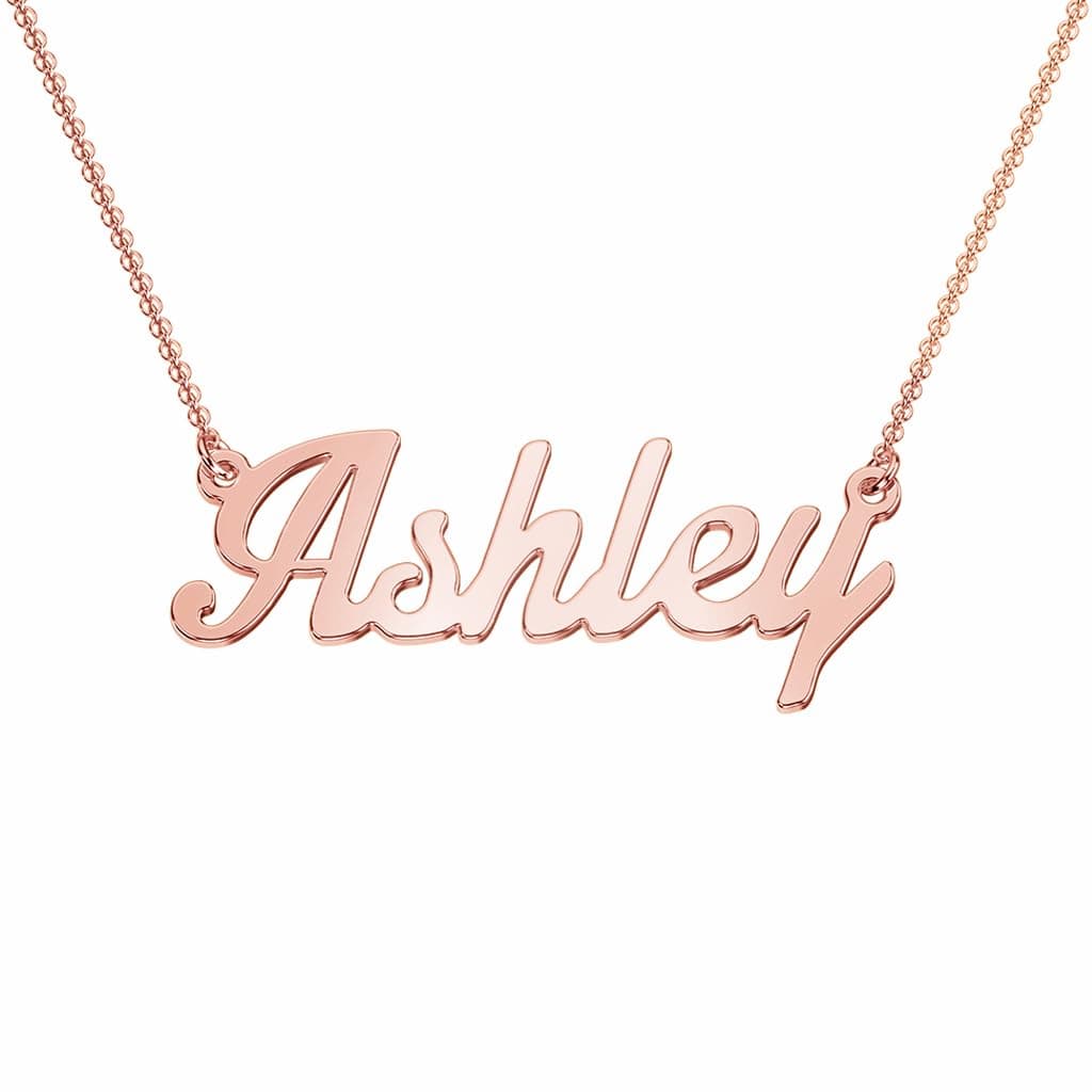 Personalized TSD Dainty Name Necklace - Custom Jewelry Gift for Women in Solid or Gold Plated Silver - Jewlr