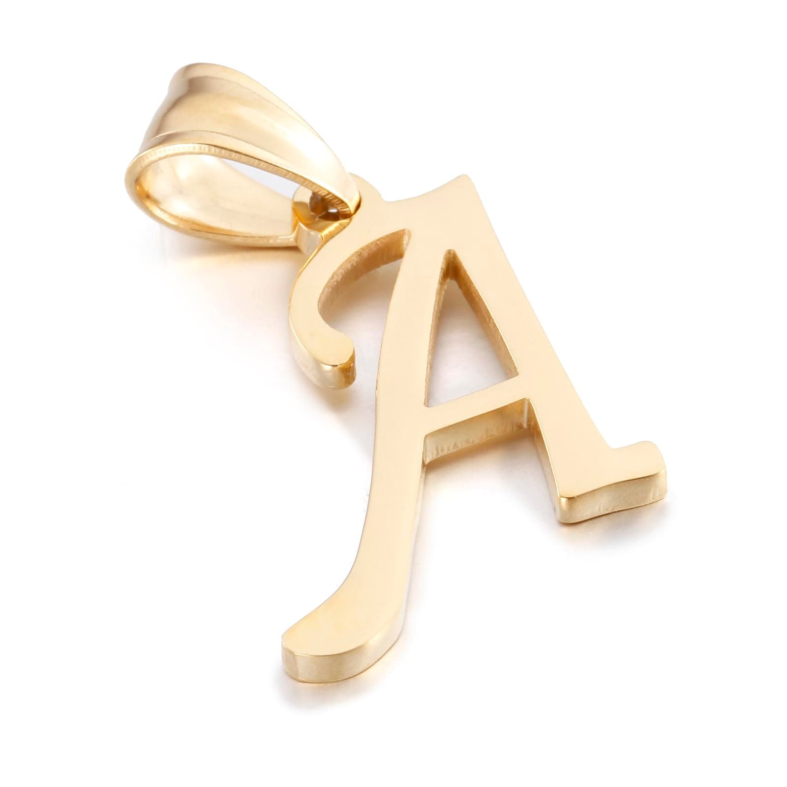 Kalapure Gold Initial Pendant 14k Letter Charm for Men and Women