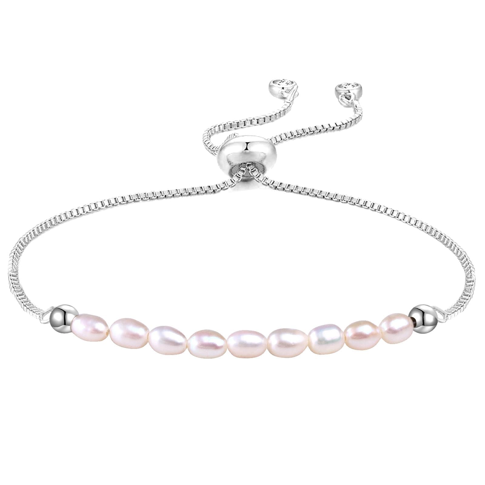 Summer Love Dainty Gold & Pearl Bracelet | 18K Gold Plated Freshwater Pearl (Platinum)