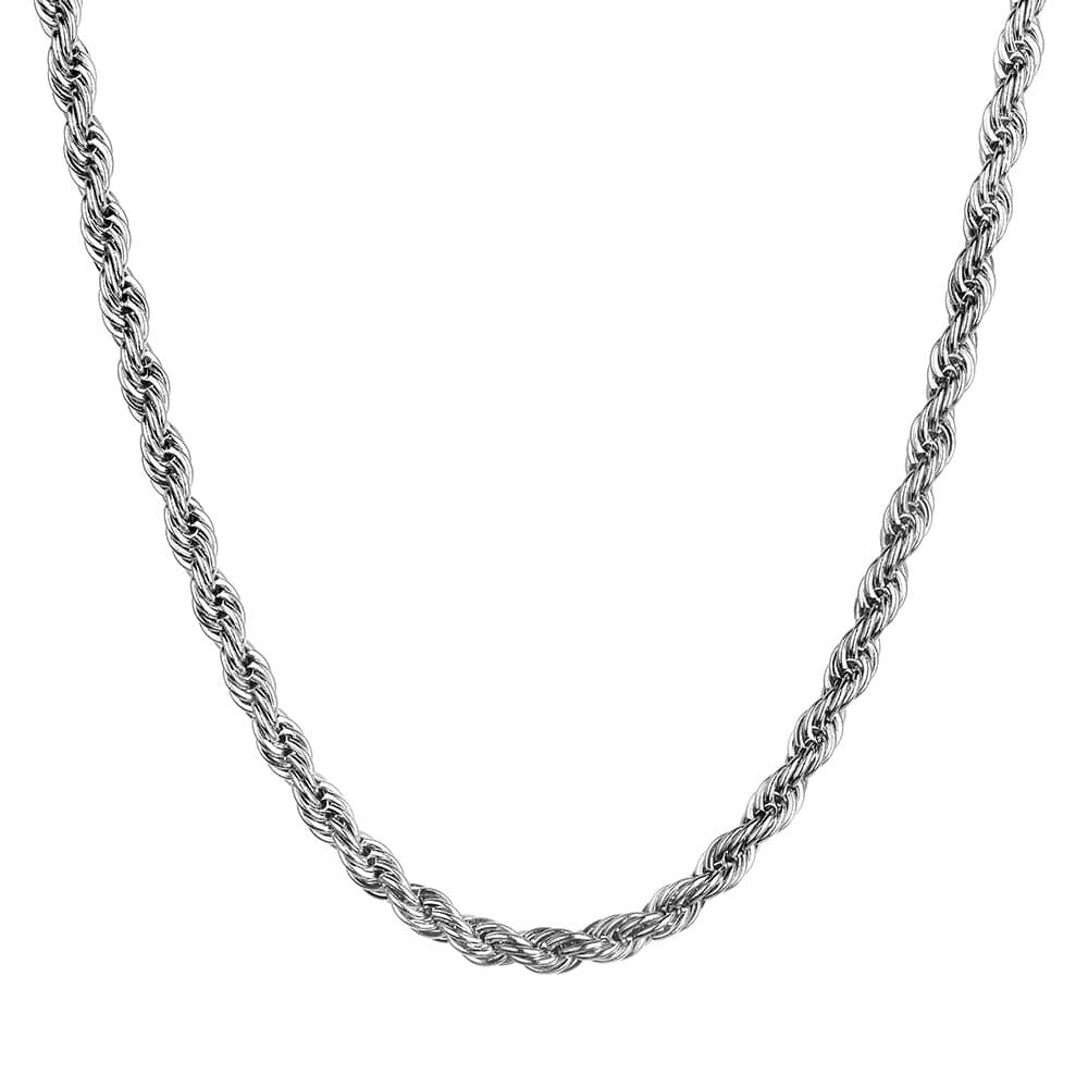 HolyFast Stainless Steel Twist Chain Necklace for Men & Women