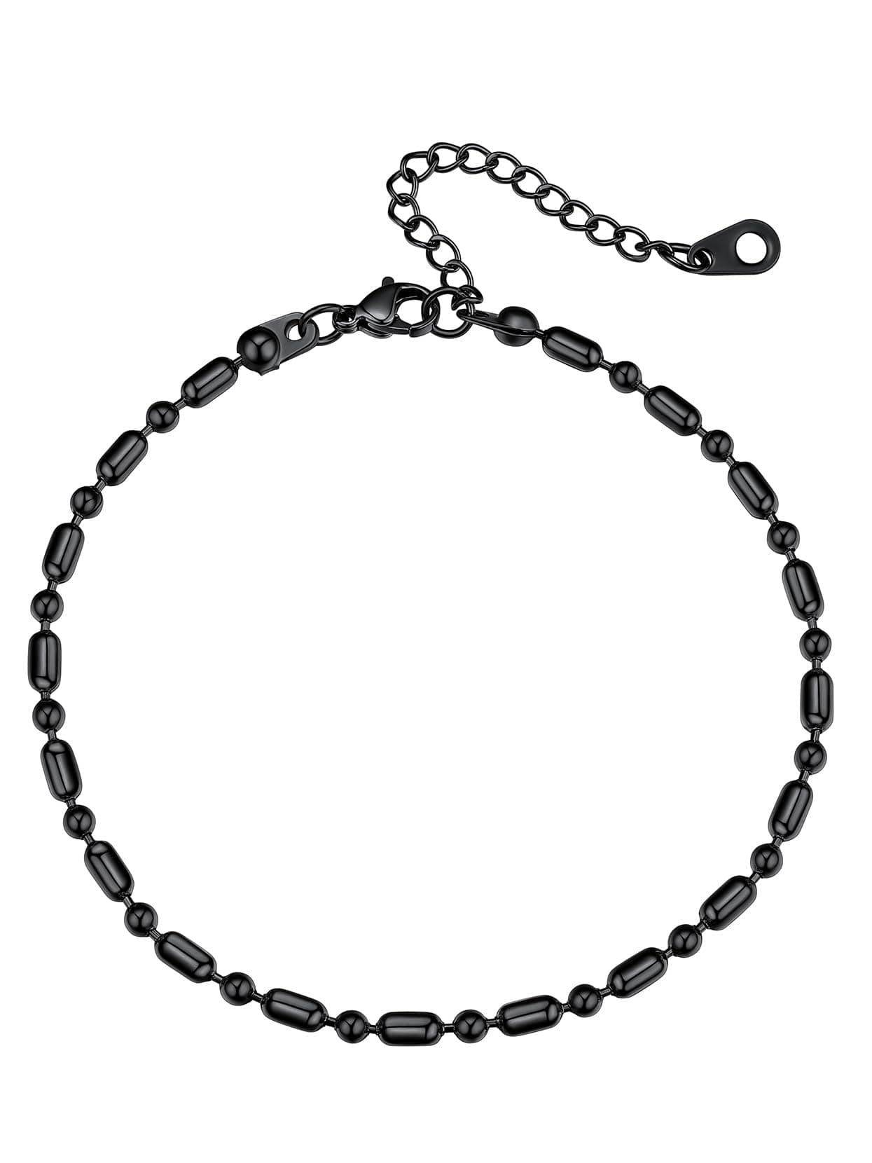 Richsteel Women's Anklets: Cuban, Figaro, and Spiga Chains in Stainless Steel and 18K Gold Plating