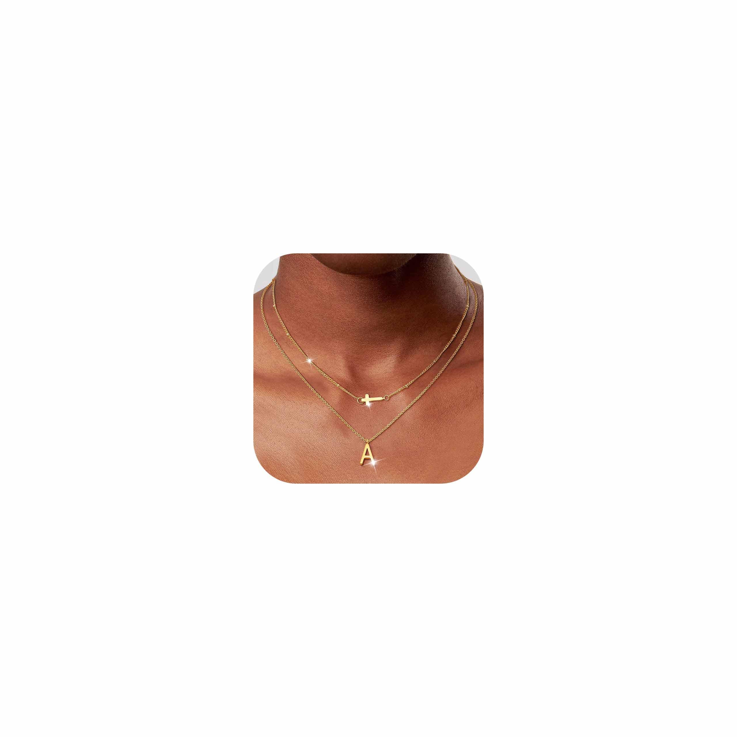 Trendy 14k Gold Plated Cross Choker Necklace for Women