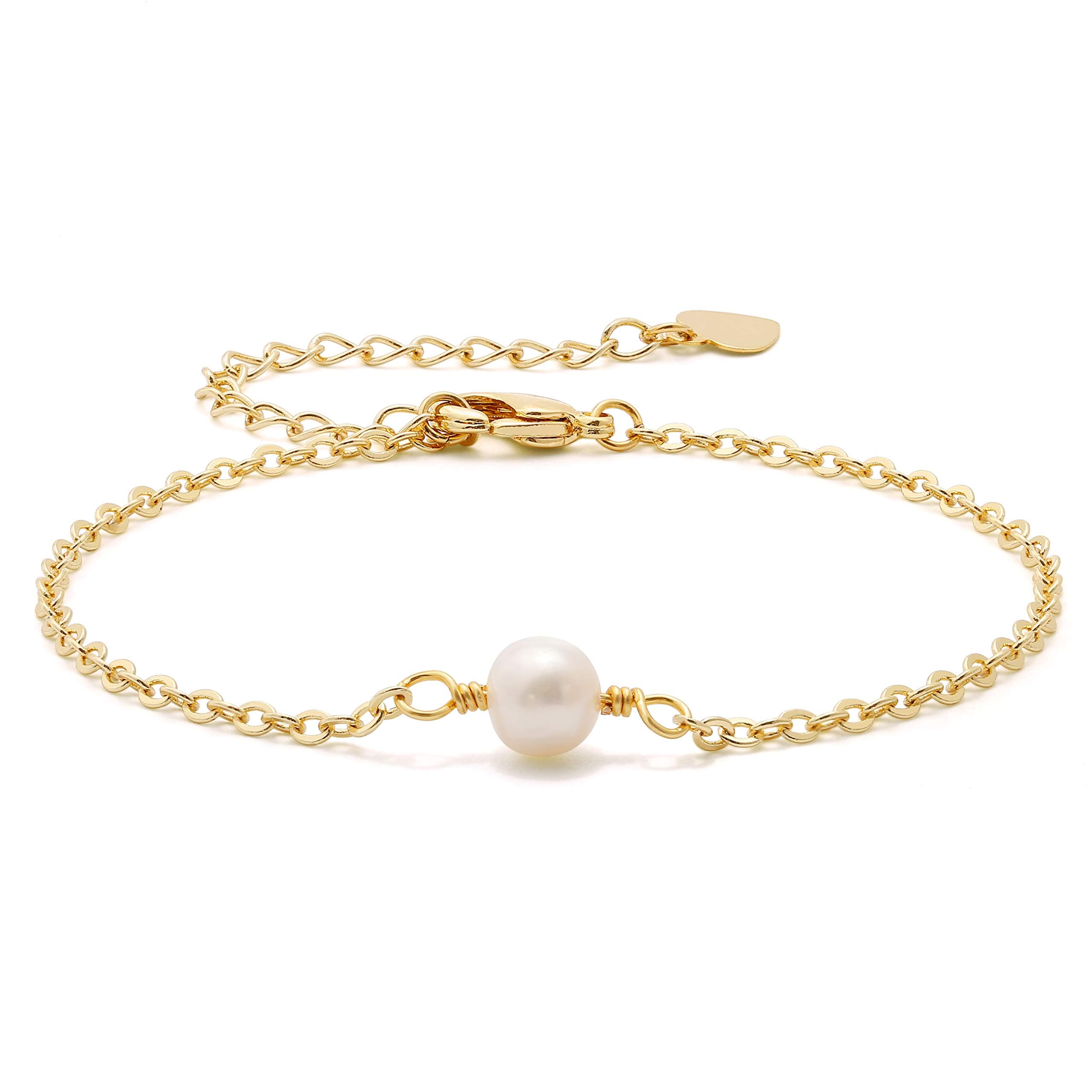 Aobei Pearl Gold Chain Bracelet for Women